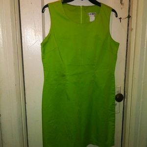 Vintage Neon Green Short Dress